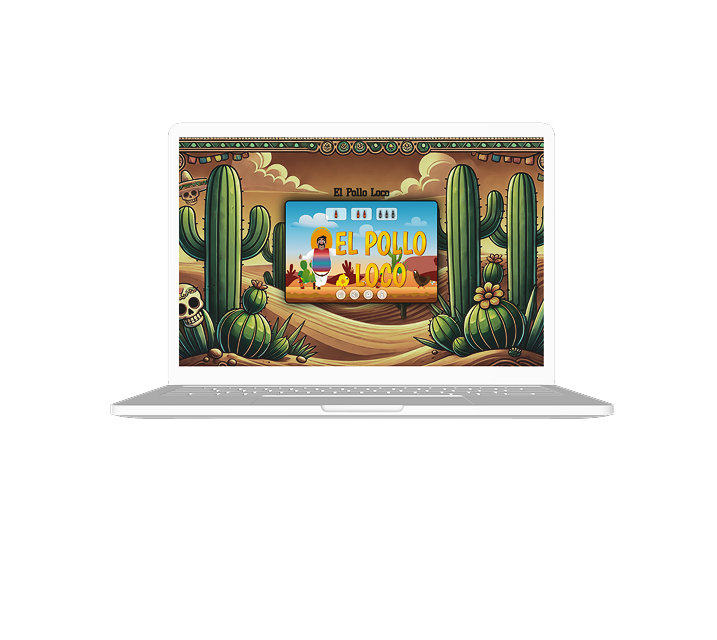 Jump 'n Run Spiel El Pollo Loco